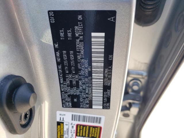 2020 TOYOTA HIGHLANDER - 5TDGZRAHXLS012316