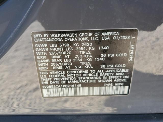 VIN 1V2BE2CA1PC216148 2023 VOLKSWAGEN ATLAS no.13