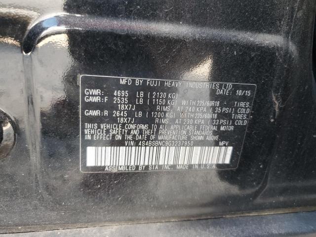 2016 SUBARU OUTBACK 2. - 4S4BSBNC9G3237950