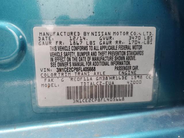 2015 NISSAN VERSA NOTE - 3N1CE2CP8FL405668