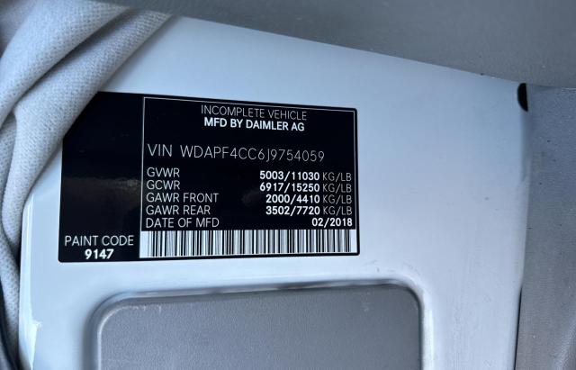 VIN WDAPF4CC6J9754059 2018 Mercedes-Benz Sprinter,... no.10