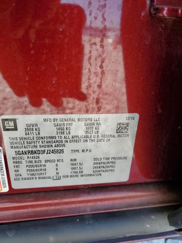 2015 BUICK ENCLAVE - 5GAKRBKD3FJ245826