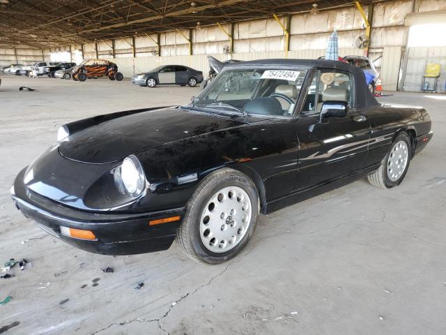 ALFA ROMEO SPIDER VEL 1991 black  gas ZARBB42N9M6007038 photo #1