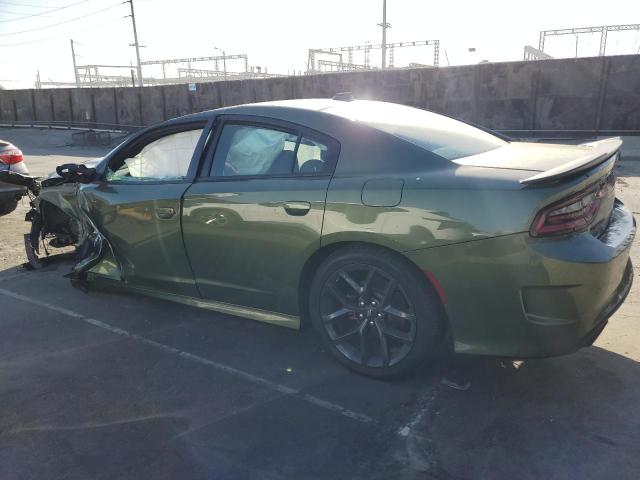 DODGE CHARGER GT 2022 green  flexible fuel 2C3CDXHG0NH240880 photo #3