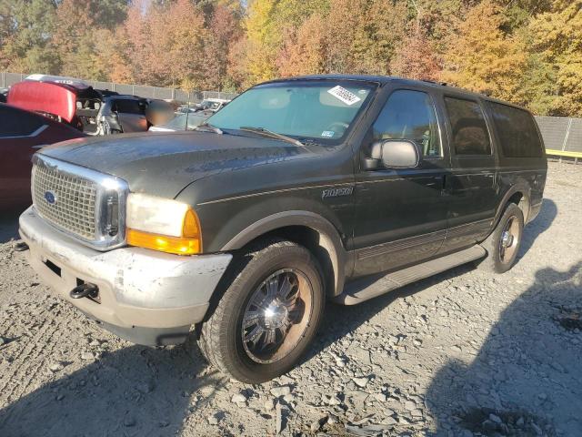 FORD EXCURSION 2001 green  gas 1FMNU42L91EA78236 photo #1