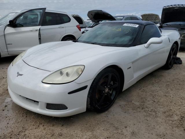 CHEVROLET CORVETTE 2008 white  gas 1G1YY26W685108195 photo #1