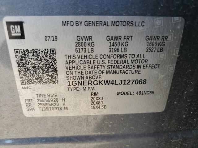 2020 CHEVROLET TRAVERSE L - 1GNERGKW4LJ127068
