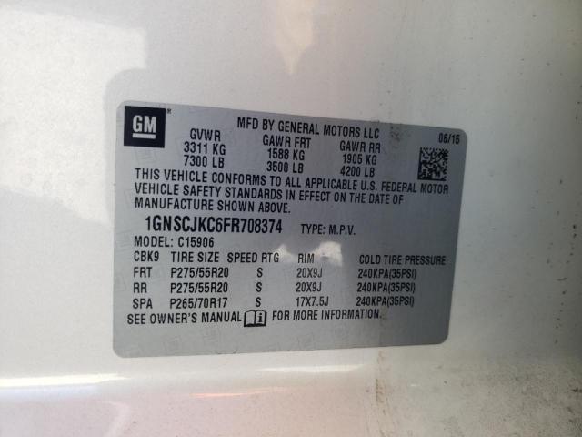 2015 CHEVROLET SUBURBAN C - 1GNSCJKC6FR708374