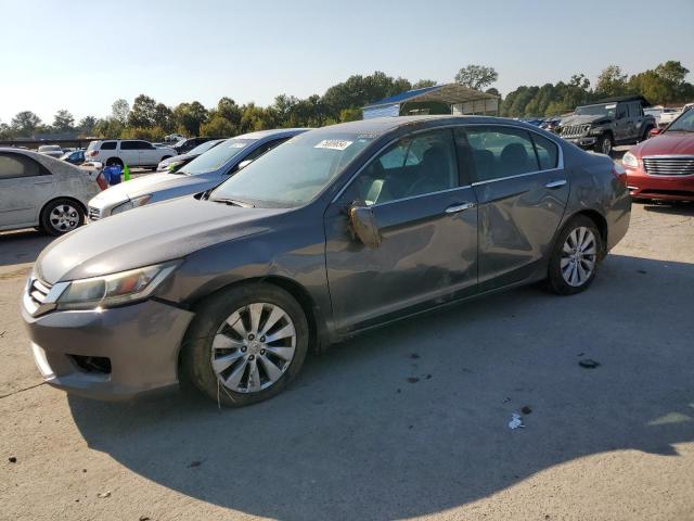 HONDA ACCORD EXL 2013 gray sedan 4d gas 1HGCR2F81DA217442 photo #1