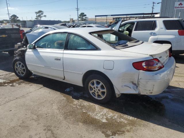 TOYOTA CAMRY SOLA 2002 white  gas 2T1CE22P72C010697 photo #3