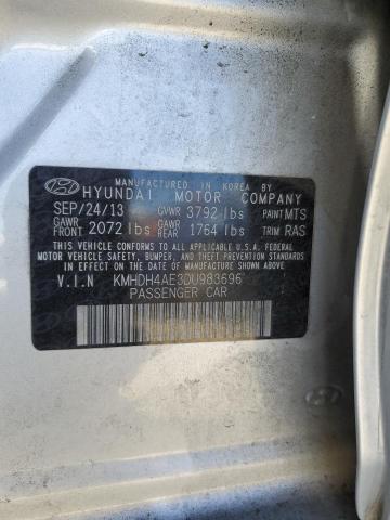 VIN KMHDH4AE3DU983696 2013 Hyundai Elantra, Gls no.12