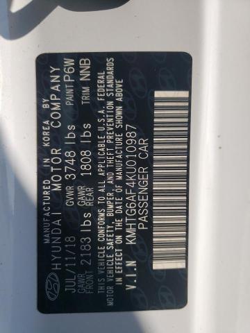 2019 HYUNDAI VELOSTER B - KMHTG6AF4KU010987