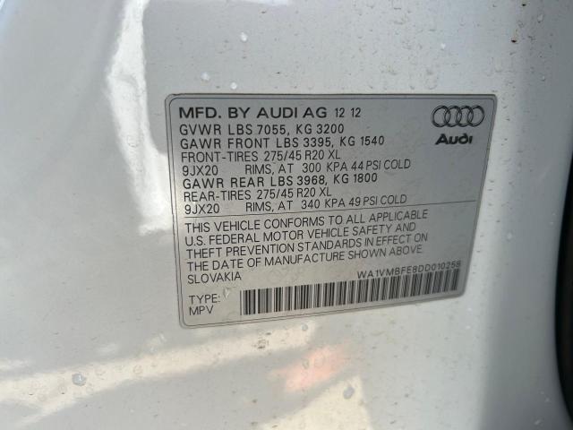 VIN WA1VMBFE8DD010258 2013 Audi Q7, Prestige no.10