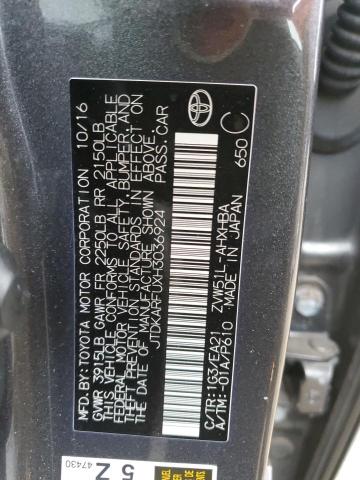 2017 TOYOTA PRIUS - JTDKARFUXH3036924