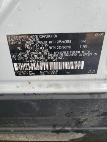 2023 SUBARU SOLTERRA P JTMABABA5PA026947