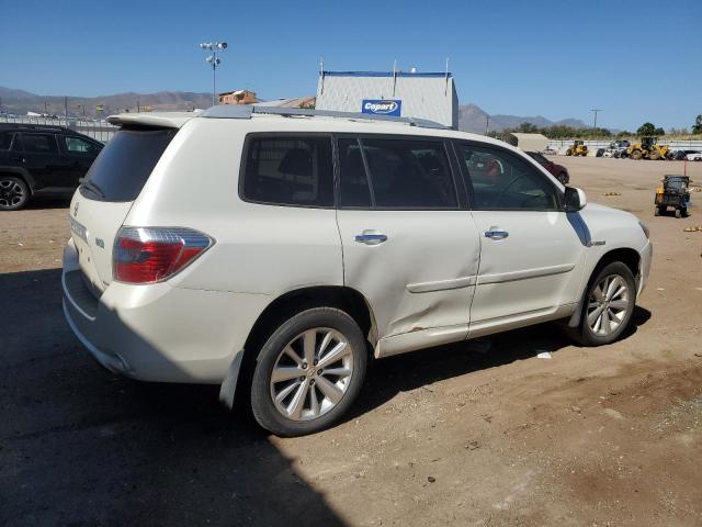 TOYOTA HIGHLANDER 2009 white  hybrid engine JTEEW44A492031456 photo #4