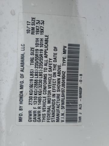 2018 HONDA ODYSSEY EL - 5FNRL6H97JB049042