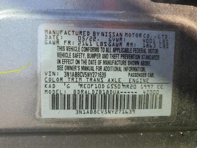 2022 NISSAN SENTRA SV - 3N1AB8CV5NY271639