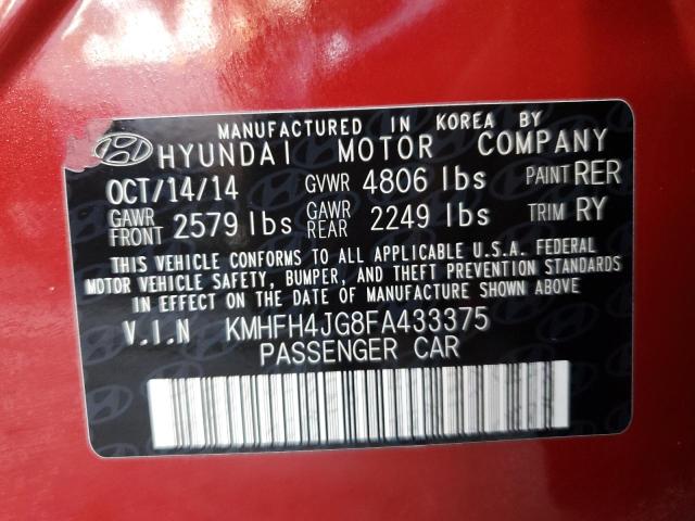 2015 HYUNDAI AZERA LIMI - KMHFH4JG8FA433375