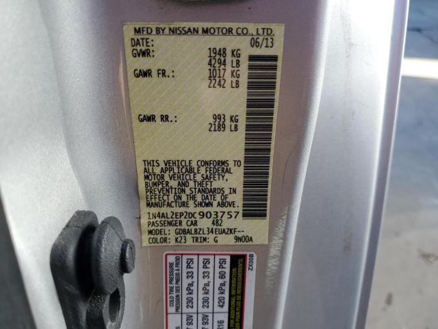 VIN 1N4AL2EP2DC903757 2013 Nissan Altima, S no.12