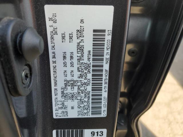 VIN 3TMCZ5AN3MM406982 2021 TOYOTA TACOMA no.12