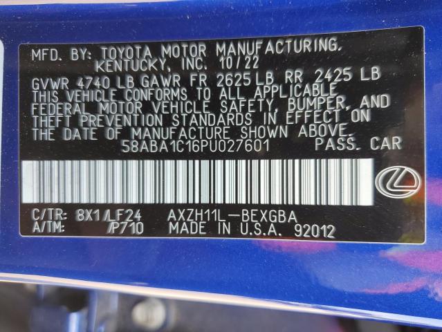 2023 LEXUS ES 300H F 58ABA1C16PU027601
