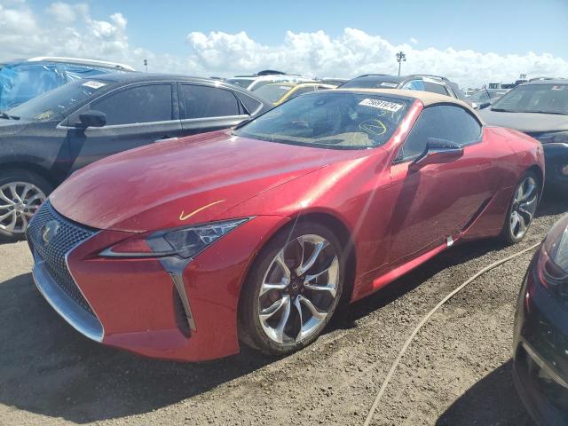 LEXUS LC 500 2023 red  gas JTHMPAAY6PA107483 photo #1