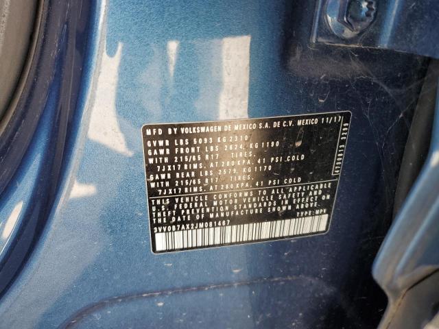 2018 VOLKSWAGEN TIGUAN S - 3VV0B7AX2JM081467