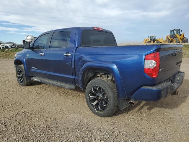 TOYOTA TUNDRA CRE 2014 blue crew pic gas 5TFHY5F19EX335619 photo #3