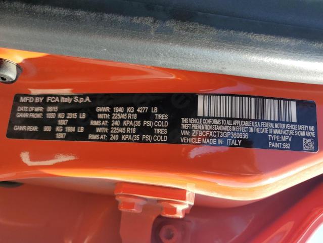 2016 FIAT 500X TREKK ZFBCFXCT3GP360636