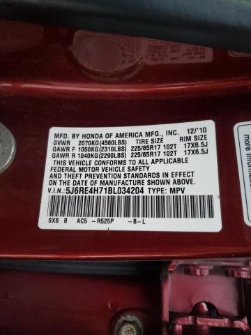 5J6RE4H71BL034204 2011 HONDA CRV