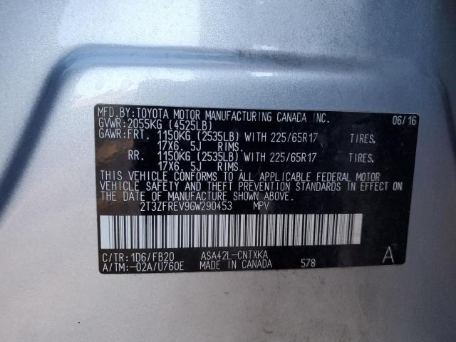 2016 TOYOTA RAV4 LE - 2T3ZFREV9GW290453