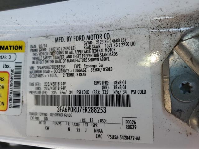 VIN 3FA6P0RU7ER288253 2014 Ford Fusion, Titanium Hev no.12