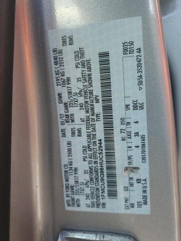 2017 FORD ESCAPE SE - 1FMCU9G96HUC52944