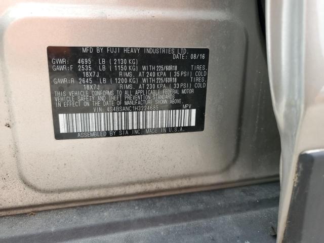 2017 SUBARU OUTBACK 2. - 4S4BSANC1H3224685