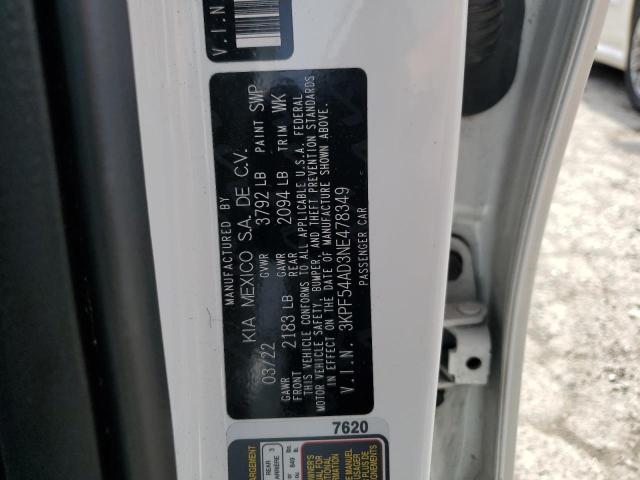 2022 KIA FORTE GT L - 3KPF54AD3NE478349