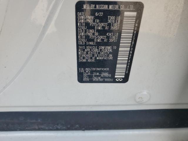2022 INFINITI QX80 SENSO JN8AZ2BF0N9743420