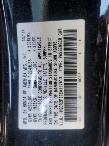 VIN 1HGCR2F37EA192813 2014 Honda Accord, LX no.12