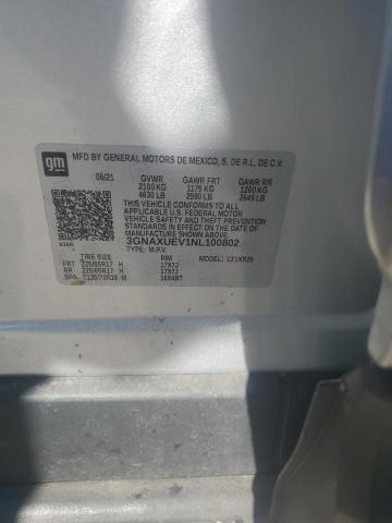 2022 CHEVROLET EQUINOX LT - 3GNAXUEV1NL100802
