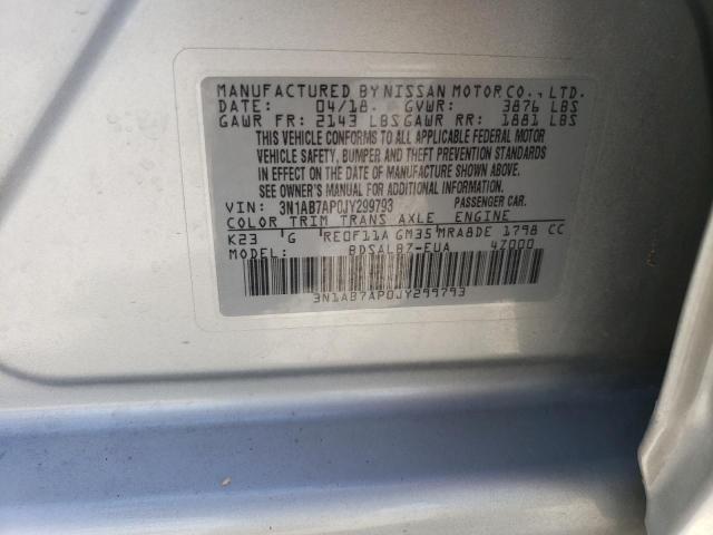 2018 NISSAN SENTRA S - 3N1AB7AP0JY299793