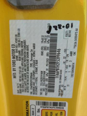 2015 FORD MUSTANG - 1FA6P8TH2F5399646