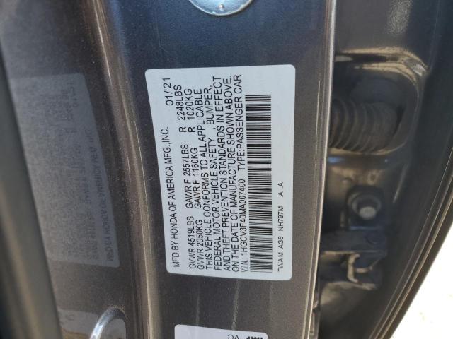 2021 HONDA ACCORD HYB - 1HGCV3F40MA007400