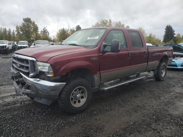 FORD F350 SUPER 2004 red  gas 1FTSW31S74EA95108 photo #1