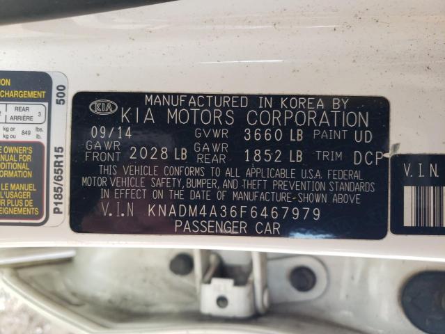 VIN KNADM4A36F6467979 2015 KIA Rio, LX no.12