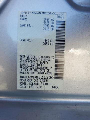 2023 NISSAN ALTIMA SV - 1N4BL4DV1PN321500