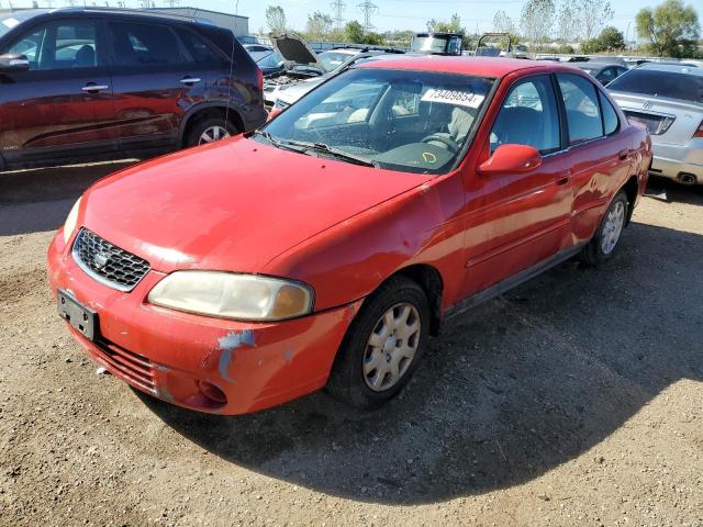 NISSAN SENTRA XE 2001 red  gas 3N1CB51D01L437154 photo #1