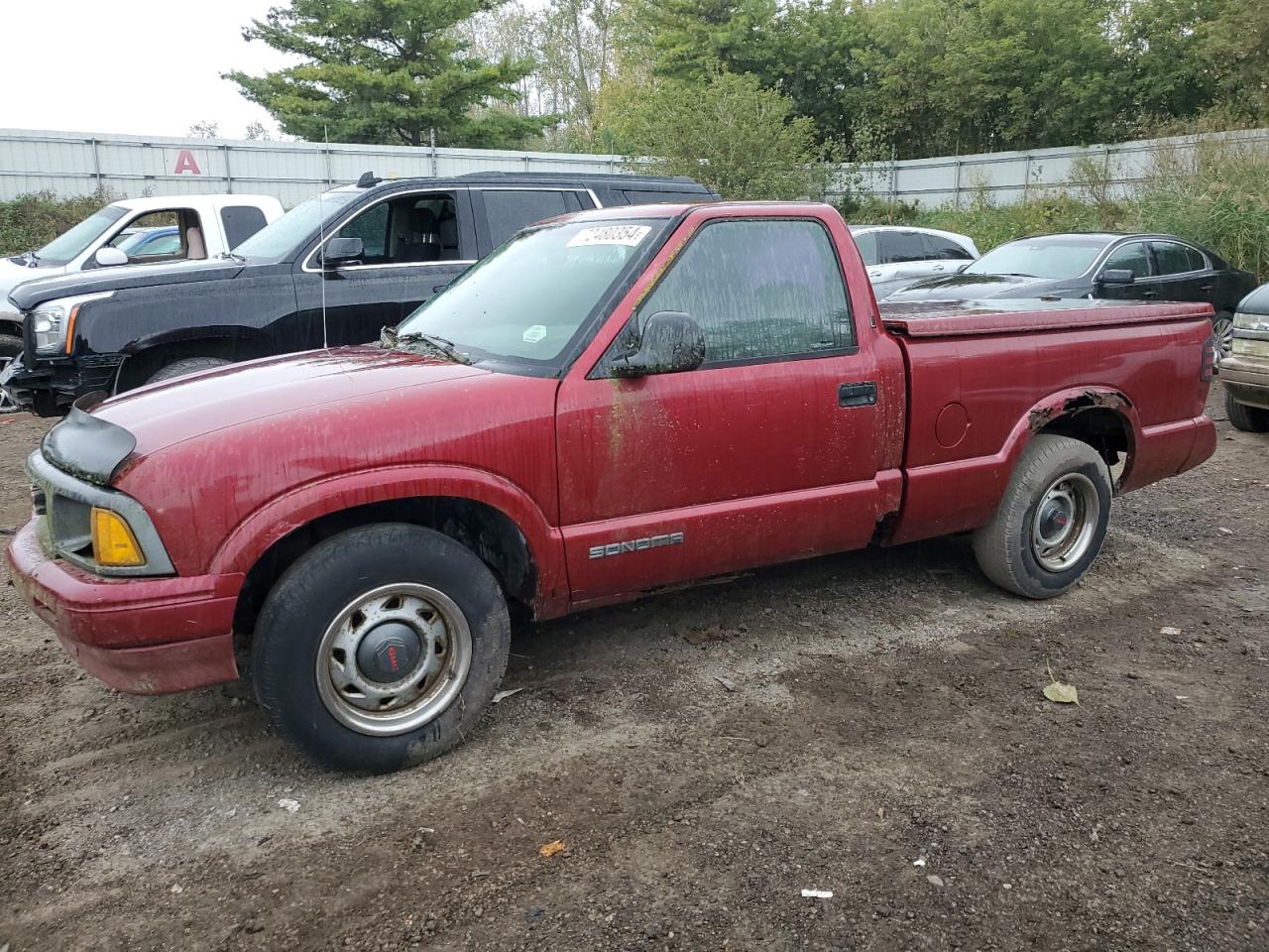 GMC SONOMA 1996 red  gas 1GTCS1449TK529272 photo #1