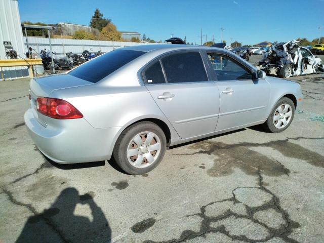 KIA OPTIMA LX 2007 silver  gas KNAGE123X75114434 photo #4