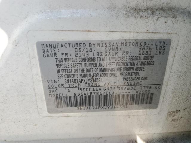 2018 NISSAN SENTRA S - 3N1AB7APXJY314591