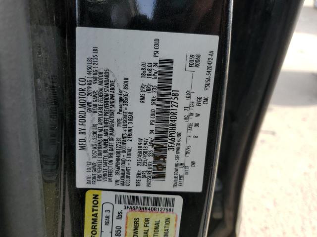 VIN 3FA6P0HR4DR127581 2013 Ford Fusion, SE no.12